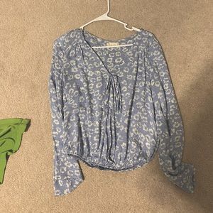 Blue floral blouse from Altar’d State